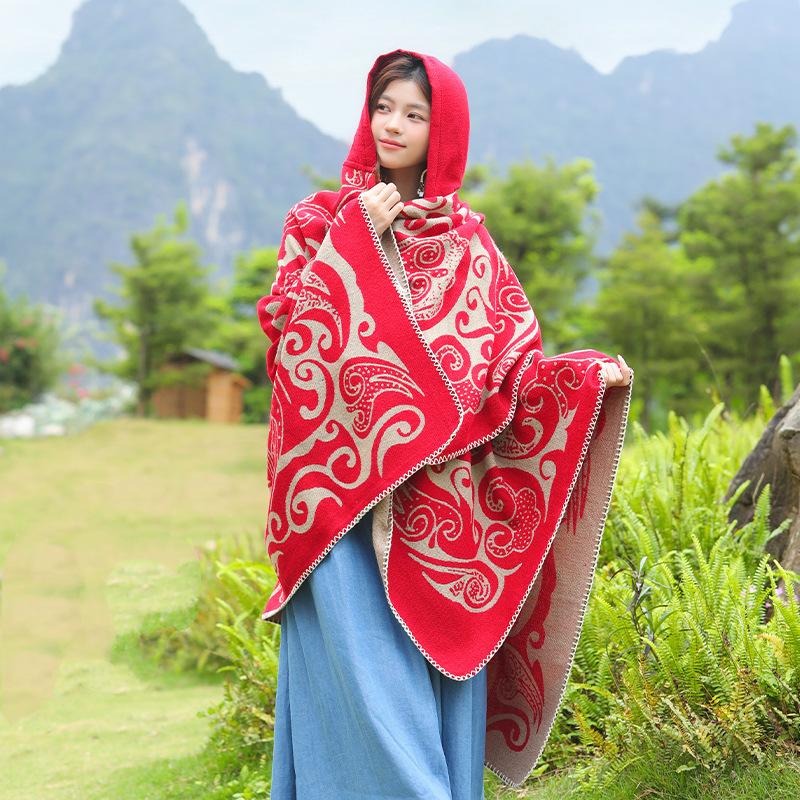 Nieuwe damescapuchon, warme re - Go Ethnic Fashion recensie en prijs